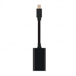 Cable conversor nanocable 10.16.0102/ mini displayport macho - hdmi hembra/ 15cm/ negro