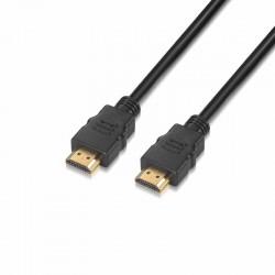 Cable hdmi 2.0 4k aisens a120-0118/ hdmi macho - hdmi macho/ 0.5m/ certificado/ negro