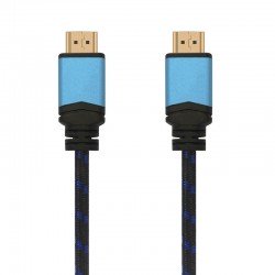 Cable hdmi 2.0 4k aisens a120-0359/ hdmi macho - hdmi macho/ hasta 10w/ 2250mbps/ 5m/ negro y azul