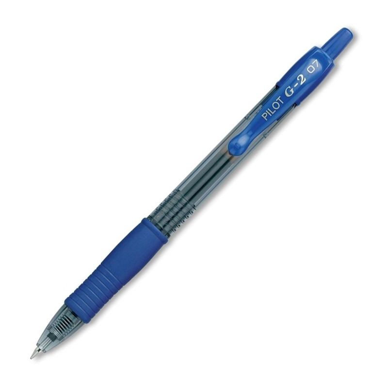 Caja de bolígrafos de tinta de gel retráctil pilot g-2/ 12 unidades/ azules