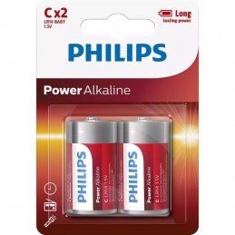 Pack de 2 pilas c philips lr14p2b/10/ 1.5v/ alcalinas