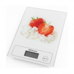 Báscula de cocina electrónica orbegozo pc 1018/ hasta 5kg/ blanca