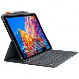 Funda con teclado logitech slim folio para tablets apple ipad air 3 gen 2020 de 10.5'/ grafito