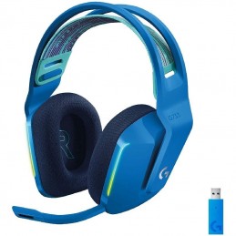 Auriculares gaming inalámbricos con micrófono logitech g733/ azul