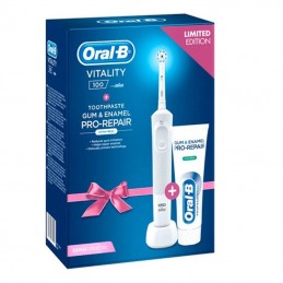Cepillo dental braun oral-b vitality 100 sensi ultra pro repair/ incluye pasta de dientes/ blanco