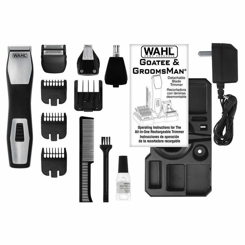 Afeitadora wahl body groomer pro all in one/ con batería/ con cable/ 7 accesorios