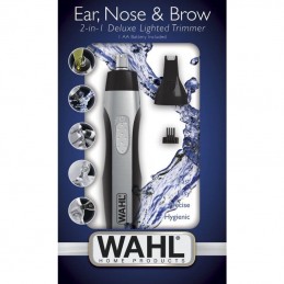 Recortadora wahl ear nose blow 5546-216 con batería/ 7 accesorios