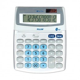 Calculadora milan 152512bl/ gris