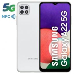 Smartphone samsung galaxy a22 4gb/ 128gb/ 6.6'/ 5g/ blanco