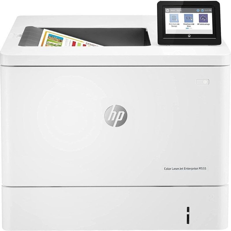 Impresora láser color hp laserjet enterprise m555dn dúplex/ blanca