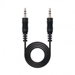 Cable estéreo nanocable 10.24.0120/ jack 3.5 macho - jack 3.5 macho/ 20m/ negro
