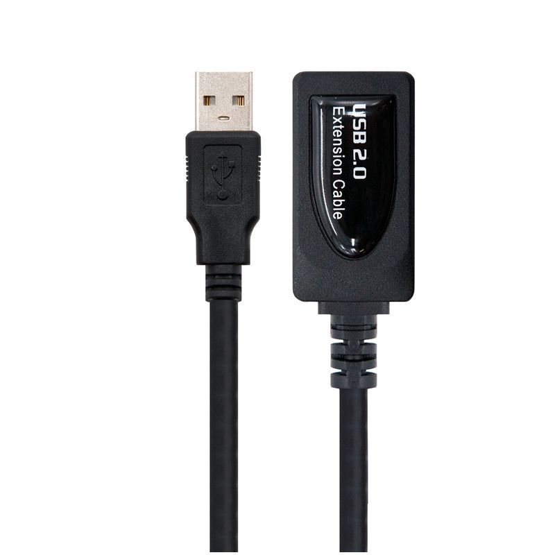 Cable alargador usb 3.0 con amplificador aisens a105-0525 - usb macho - usb  hembra - 5m - negro