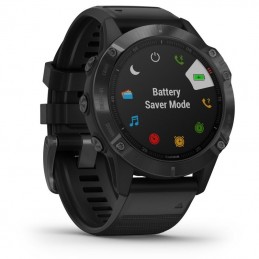Smartwatch garmin fénix 6x pro/ notificaciones/ frecuencia cardíaca/ gps/ negro