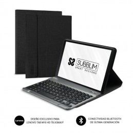 Funda con teclado subblim keytab pro bt para tablet lenovo m10 hd tb-x306 de 10.1'/ negra