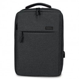 Mochila subblim traveller airpadding backpack para portátiles hasta 15.6'/ puerto usb/ gris
