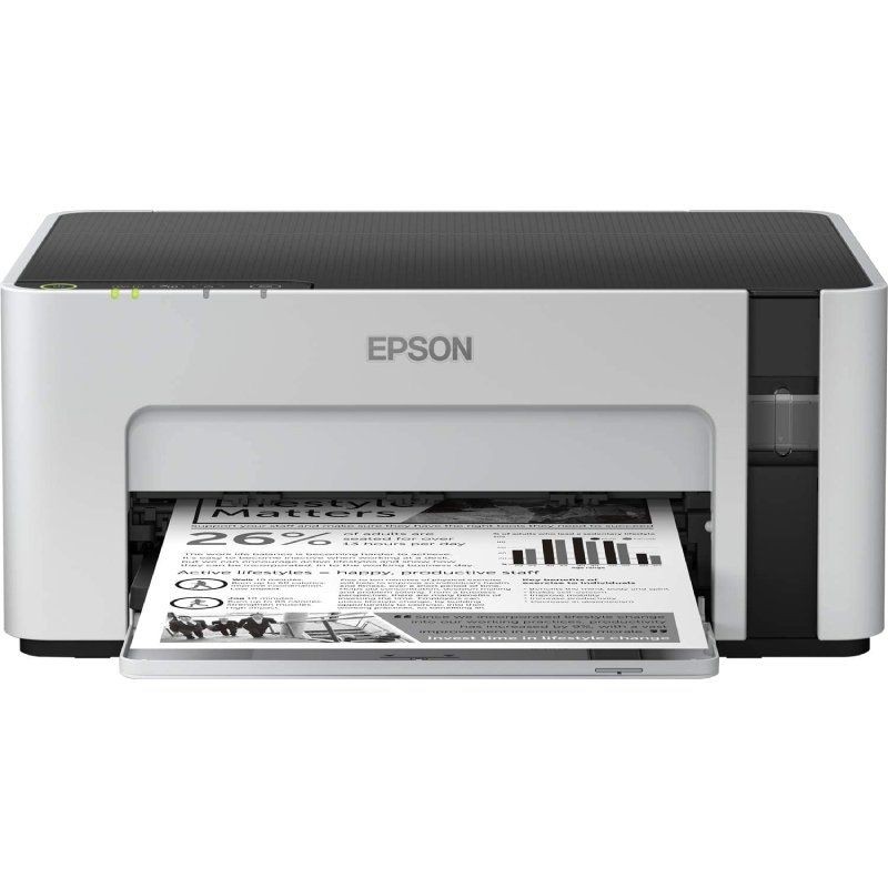 Impresora recargable epson ecotank et-m1120 wifi/ blanca