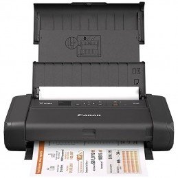 Impresora portátil canon pixma tr150 con batería/ wifi/ negra