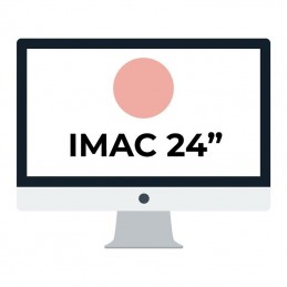 Apple imac 24' retina 4.5k/ chip m1 cpu 8 núcleos/ 8gb/ 512gb/ gpu 8 núcleos/ rosa