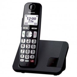 Teléfono inalámbrico panasonic kx-tge250spb/ negro