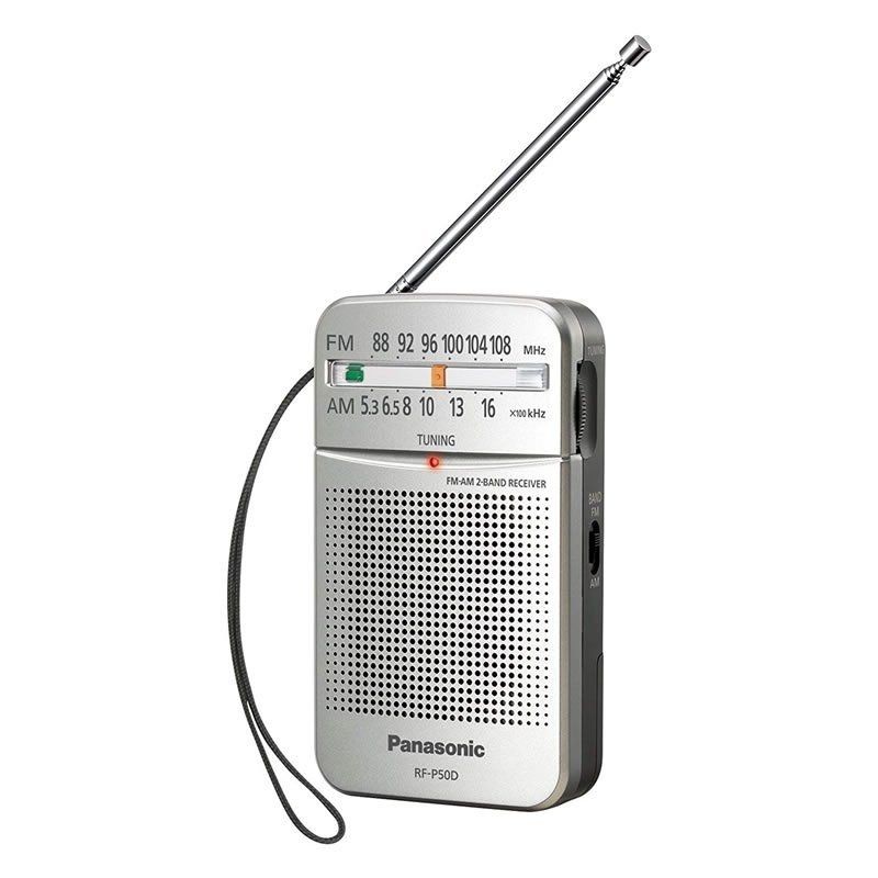 Radio portátil panasonic rf-p50deg/ plata