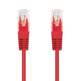 Cable de red rj45 utp nanocable 10.20.0400-l25-r cat.6/ 25cm/ rojo