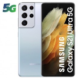 Smartphone samsung galaxy s21 ultra 12gb/ 128gb/ 6.8'/ 5g/ plata fantasma