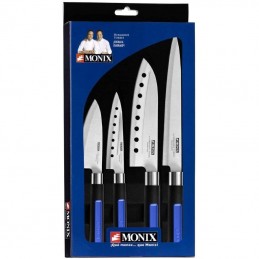 Pack 4 cuchillos japoneses monix solid plus m355004