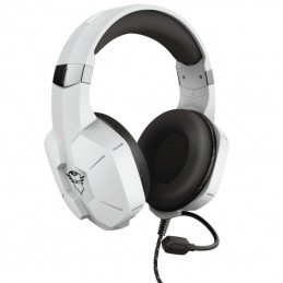 Auriculares gaming con micrófono trust gaming gxt 323w carus/ jack 3.5/ blancos