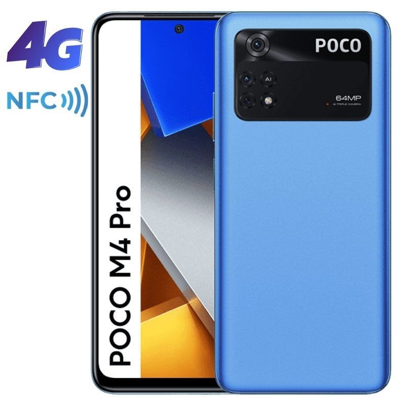 Smartphone xiaomi poco m4 pro 8gb/ 256gb/ 6.43'/ azul neón