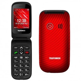 Teléfono móvil telefunken s440 para personas mayores/ rojo