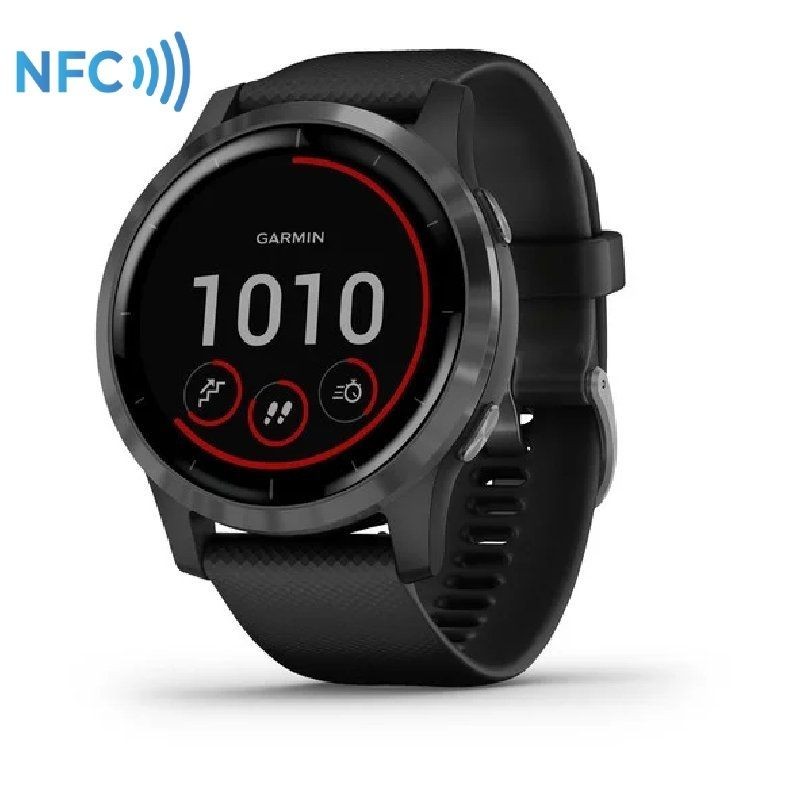 Smartwatch garmin vívoactive 4/ notificaciones/ frecuencia cardíaca/ gps/ negro
