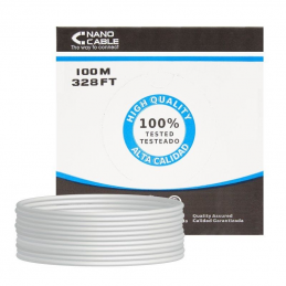Bobina de cable rj45 ftp nanocable 10.20.0702-flex cat.5e/ 100m/ gris