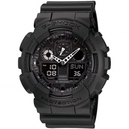 Reloj analógico digital casio g-shock trend ga-100-1a1er/ 55mm/ negro