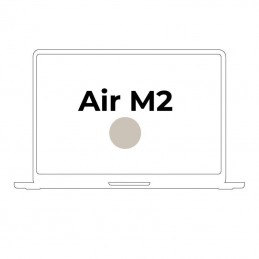 Apple macbook air 13,6'/ m2 8-core cpu/ 8gb/ 256gb ssd/  8-core gpu/ blanco estrella