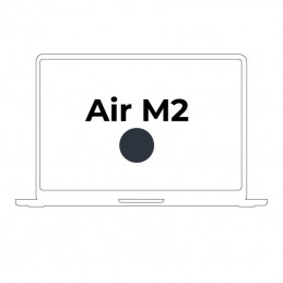 Apple macbook air 13,6'/ m2 8-core cpu/ 8gb/ 512gb ssd/  10-core gpu/ negro medianoche