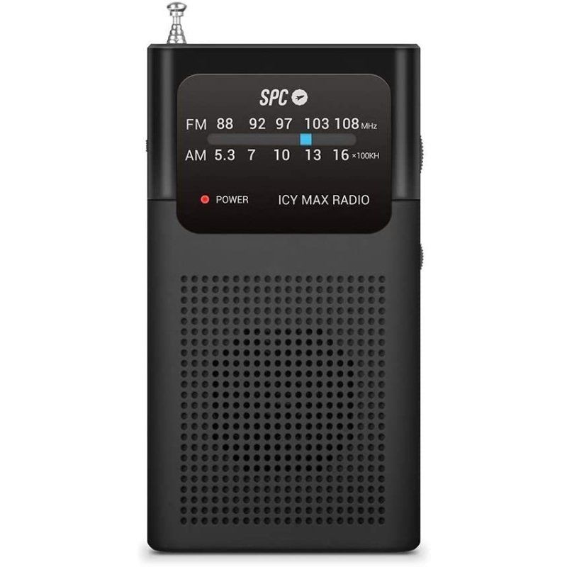Radio portátil spc icy max/ negra