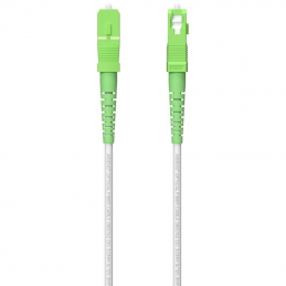 Cable de fibra óptica g657a2 3.0 9/125 smf aisens a152-0615/ lszh/ 60m/ blanco
