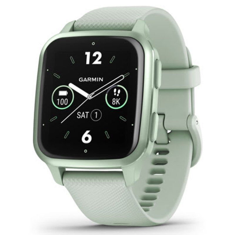 Smartwatch garmin venu sq 2/ notificaciones/ frecuencia cardíaca/ gps/ verde