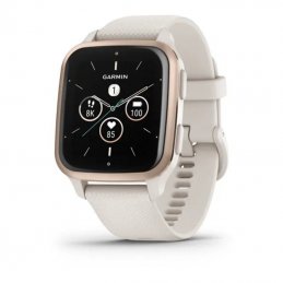 Smartwatch garmin venu sq 2 music edition/ notificaciones/ frecuencia cardíaca/ gps/ oro rosa y blanco