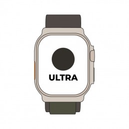 Apple watch ultra/ gps/ cellular/ 49mm/ caja de titanio/ correa loop alpine verde m