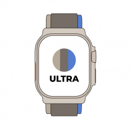 Apple watch ultra/ gps/ cellular/ 49mm/ caja de titanio/ correa loop trail azul/gris m/l