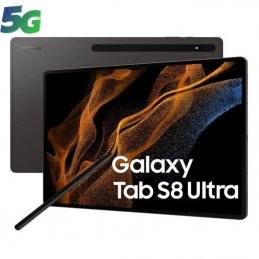 Tablet samsung galaxy tab s8 ultra 14.6'/ 12gb/ 256gb/ octacore/ 5g/ gris grafito