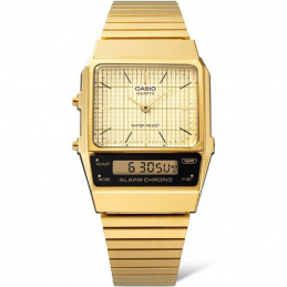 Reloj analógico y digital casio vintage edgy aq-800eg-9aef/ 41mm/ dorado