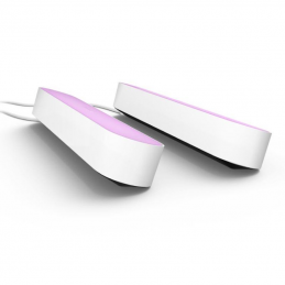 Lámpara inteligente philips hue white and colour ambiance play light bar/ pack 2/ blanca