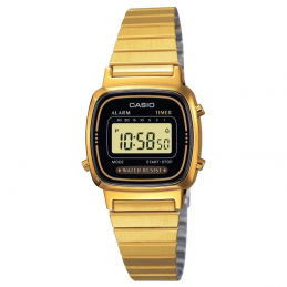 Reloj digital casio vintage mini la670wega-1ef/ 30mm/ dorado