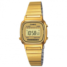 Reloj digital casio vintage mini la670wega-9ef/ 30mm/ dorado
