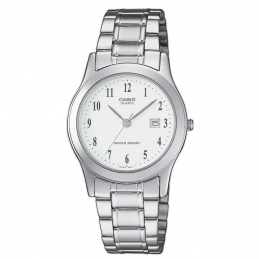 Reloj analógico casio collection women ltp-1141pa-7beg/ 36mm/ plata y blanco
