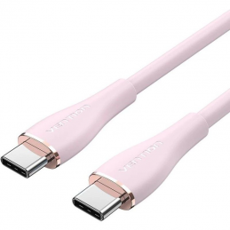 Cable usb 2.0 tipo-c vention tawpg/ usb tipo-c macho - usb tipo-c macho/ 1.5m/ rosa