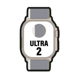 Apple watch ultra 2/ gps/ cellular/ 49mm/ caja de titanio/ correa loop trail verde/gris m/l