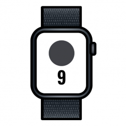 Apple watch series 9/ gps/ 41mm/ caja de aluminio medianoche/ correa deportiva loop medianoche